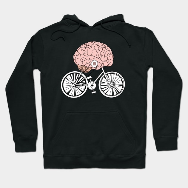 Brain bike Hoodie by Carries Design 